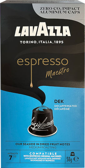 Lavazza Capsule Espresso Maestro Decafeinizat Compatibile cu Mașina Nespresso 10capace