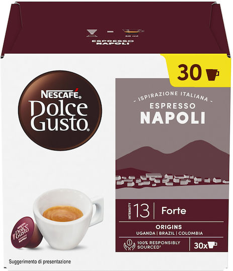 Nescafe Kapseln Espresso Kompatibel mit Maschine Dolce Gusto 30Mützen