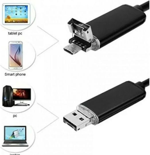 Waterproof Endoscope Camera 6 LED USB 5 Meter Cable Android PC