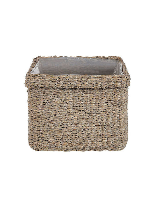 Beliani Set of Decorative Baskets Straw Beige 3pcs