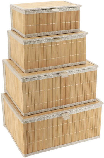 Atmosphera Bamboo Decorative Basket