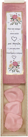 Handmade Box Case for Mom with Scented Pink Rose Petals