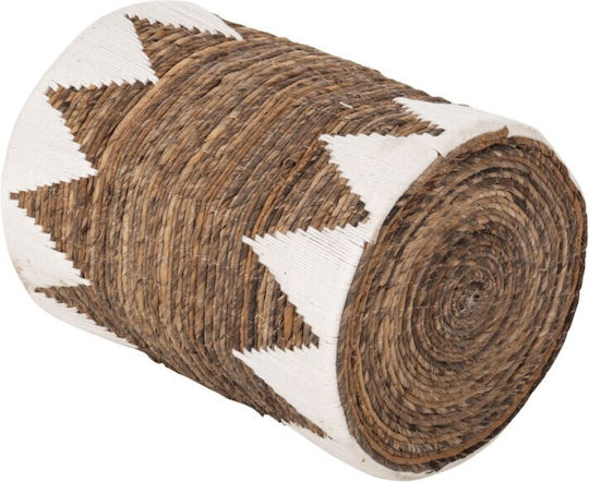 HomeMarkt Комплект Декоративни Кошници От Слама с Дръжки Кафяви 33x33x45см 3 Бройки