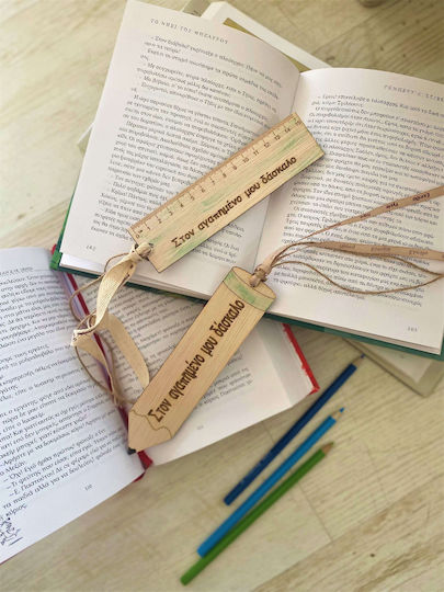 Lesezeichen aus Holz für Lehrer