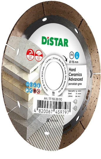 Distar Cutting Disc Construction Materials Hole Diameter 115mm 1pcs