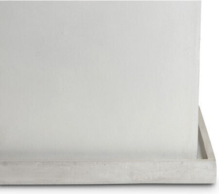Gardin Planter Box Ceramic Grey Light 99x46x46cm.