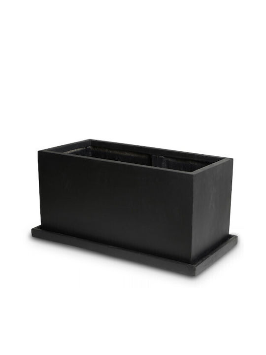Gardin Planter Box Ceramică Negru 79x37.5x37.5cm.