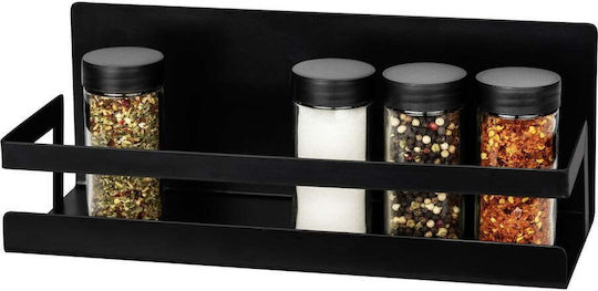 Wenko Wall Metal Shelf 30x12x11cm Black