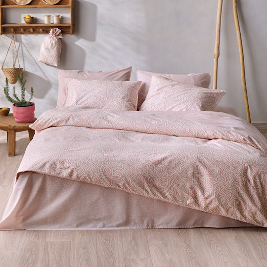 Kentia Duvet Cover Set Cotton Queen with 2 Pillowcases 225x245 Posidonia 20