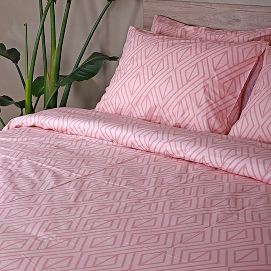 Sunshine Duvet Cover Cotton Single 170x250 Cotton Feelings 2042 Pink