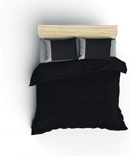 Cotton Box Σετ Διπλή 200x220cm Μαύρη