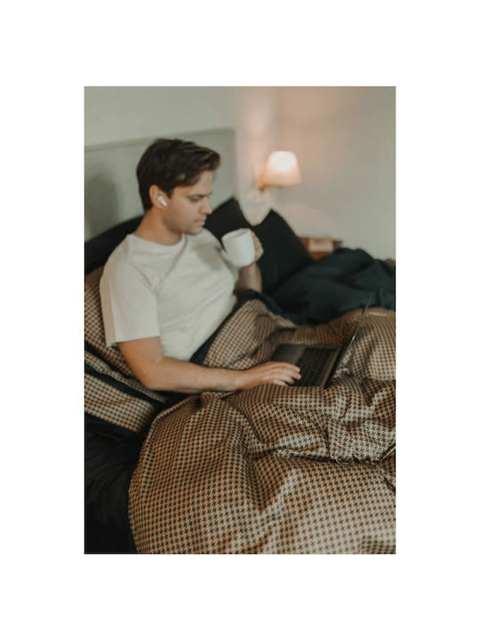 Down Town Home Duvet Cover Cotton Queen 250x260 Black