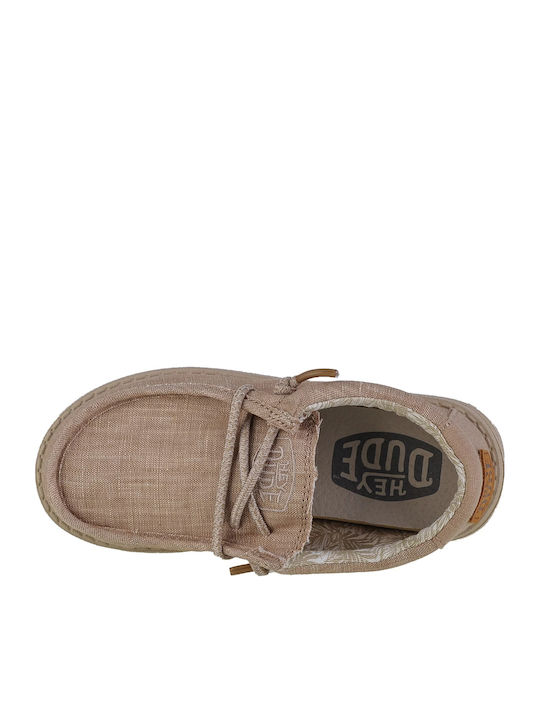 Anatomic Fabric Moccasins Beige
