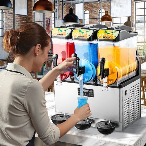 Vevor CGXXRJX315LS56A98V2 Slushy Machine With Capacity 3x15lt