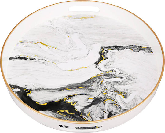 Artekko Διακοσμητικός Δίσκος Quinn Σετ/2 Στρογγυλός 35x35x4cm