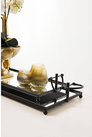 InTheBox Metallic Rectangular Decorative Tray Lorry with Mirror 120x31x5cm 2pcs