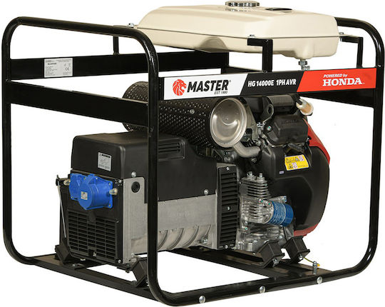 Master HG 14000Ε AVR Γεννήτρια Βενζίνης Τετράχρονη με Ηλεκτρική Μίζα και Μέγιστη Ισχύ 11kVA