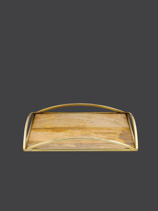 La Vista Metallic Rectangular Decorative Tray 42x30cm