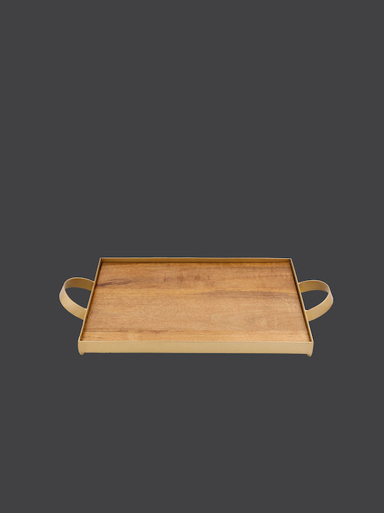 La Vista Metallic Rectangular Decorative Tray 52x31cm