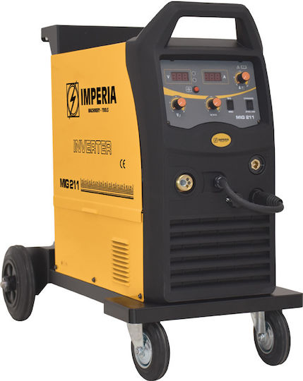 Imperia MIG 211 Ηλεκτροκόλληση Inverter MIG / FCAW με Μέγιστο Ρεύμα Συγκόλλησης 200A και Κύκλο Εργασίας 85%