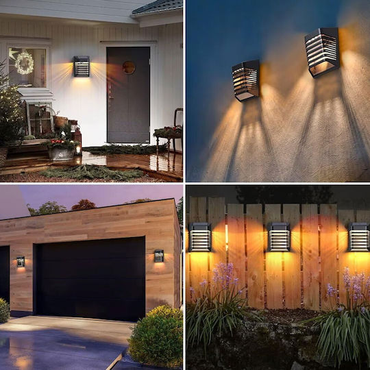 Universo Illuminazione Wall Mounted Solar Light 0.3W 40lm Warm White 3000K with Photocell IP54 9cmx12cmx5.3cmcm