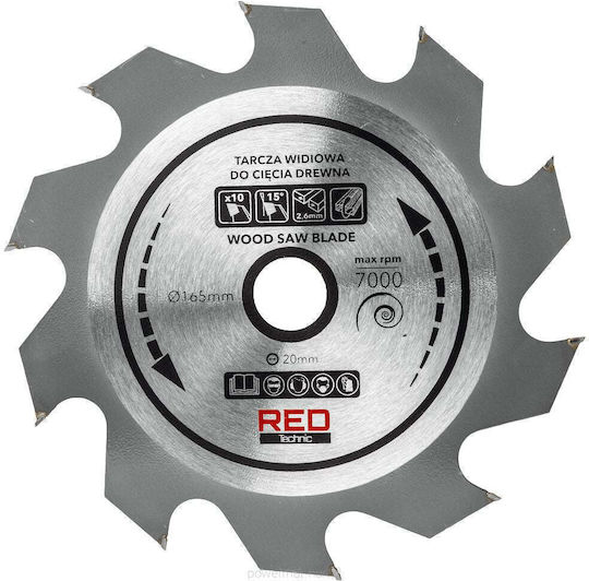 Kreissäge 2400 W 5200 U/min Rot Technic Rtpz0129