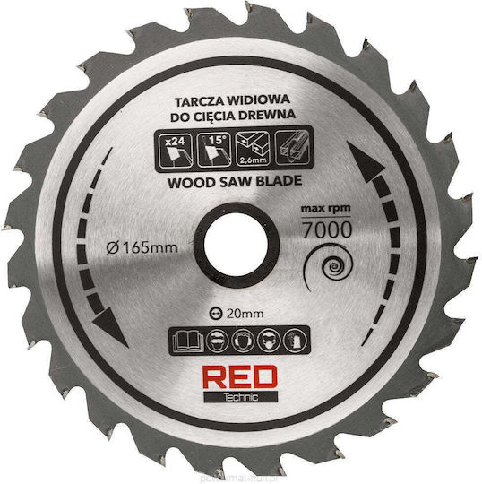 Kreissäge 2400 W 5200 U/min Rot Technic Rtpz0129