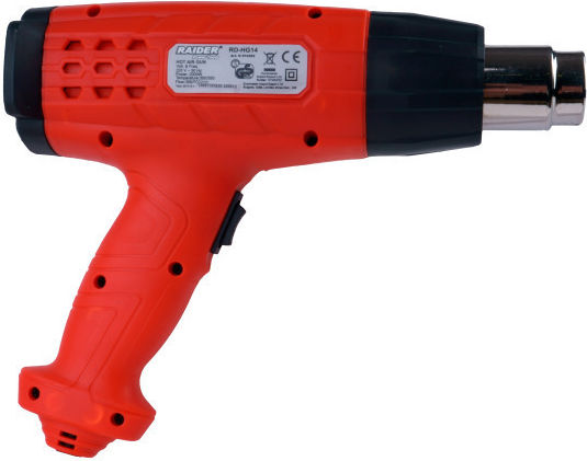 Raider RD-HG14 Пистолет за горещ въздух 2000W с регулиране на температурата до 550°C