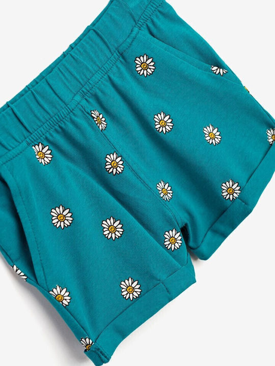 Funky Set Pentru Copii Cu Pantaloni Scurți Alb 2 Bucăți