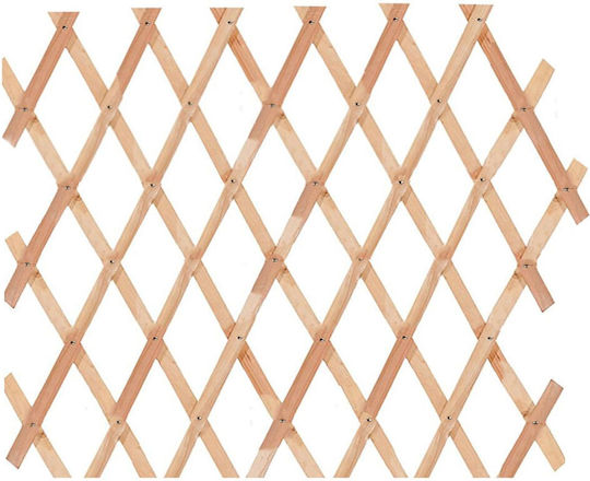 Klappbares Spalier Garten aus Holz mit Rhombus-Rasterdesign in Beige Farbe 150x180cm E-1417