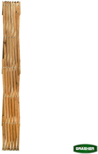 Klappbares Spalier Garten aus Holz mit Rhombus-Rasterdesign in Beige Farbe 150x180cm E-1417