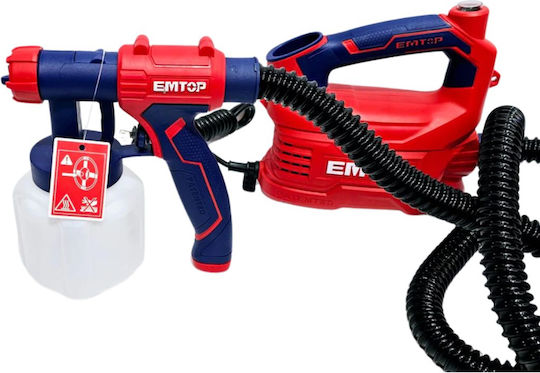 Emtop ESGN50001 Ηλεκτρικό Πιστόλι Βαφής 550W με Δοχείο 0.8lt
