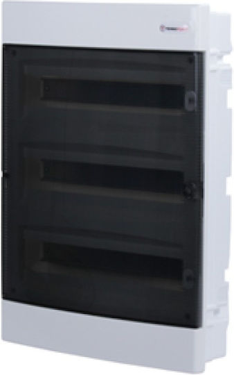 Aca Walled 12-Elements Fuse Box with 3 Rows W283xH482xD106mm