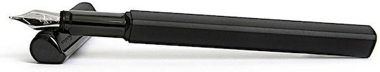 Pininfarina Segno Grafi Fountain Pen Black Made of Aluminum with Black Ink