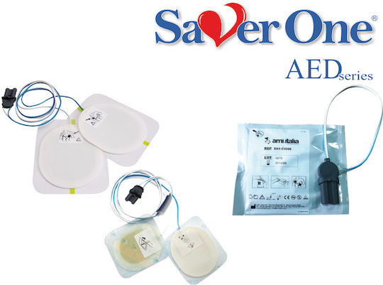 Ami Italia Saver One Halbautomatischer Defibrillator 360J mit Einfache Batterie