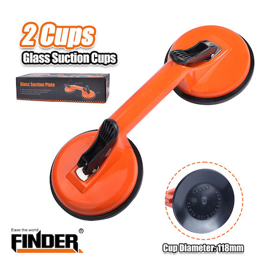 Finder Aluminum Double Work Suction Cup