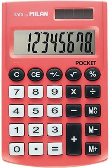 Milan Calculator Pocket in Red Color 1pcs