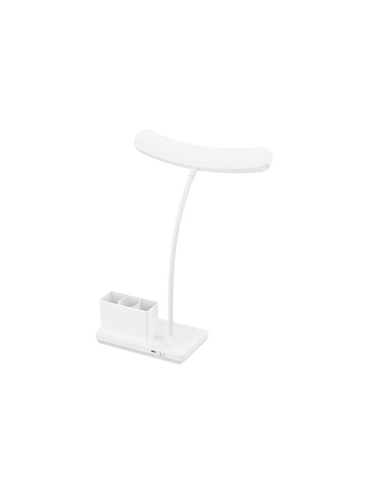 XO Tabletop Rechargeable LED Office Lamp in White Color