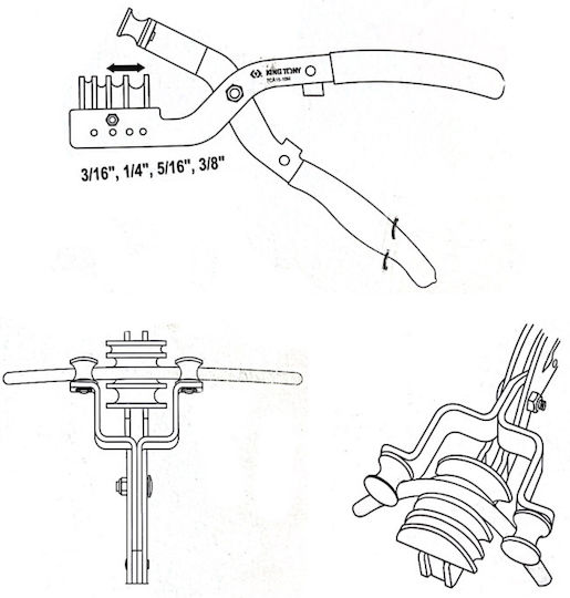 King Tony Portable Hydraulic Tube Bender