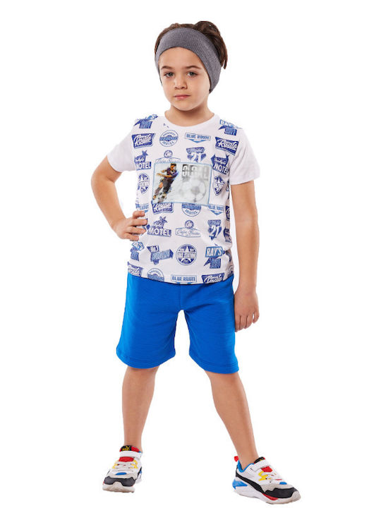 Kids' Set with Shorts Summer 2pcs White