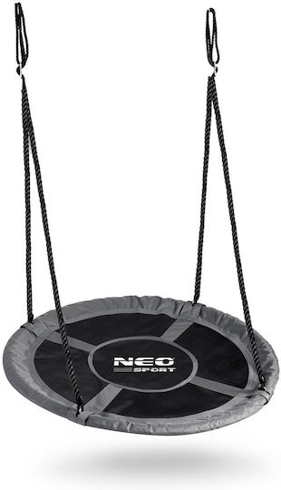 NEO Sport Висяща Текстилна Детска Люлка Гнездо 100x100см Сива