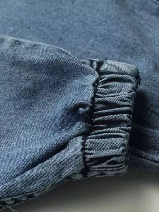Set pentru copii cu pantaloni & haină Iarnă 3buc Maroon, Blue