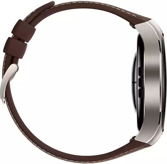 Huawei Watch 5 Titanium 46mm Waterproof with eSIM and Heart Rate Monitor (Brown)