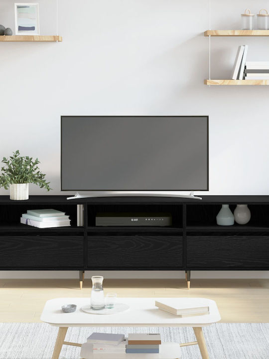 TV-Ständer Schwarze Eiche M150xT30xH44.5cm