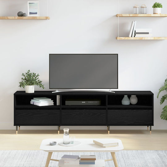 TV-Ständer Schwarze Eiche M150xT30xH44.5cm