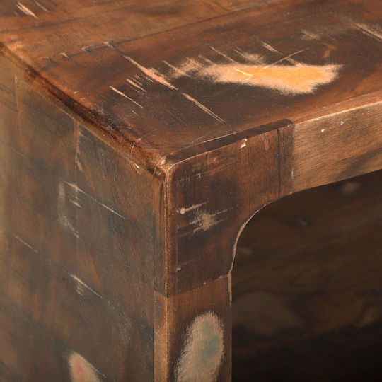 vidaXL TV Stand Made of Solid Wood Multicolour 60x30x25 cm