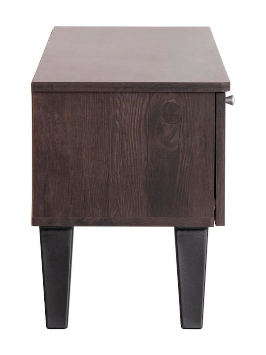 TV Stand Wooden Iren Walnut-black L120xW32.5xH21cm