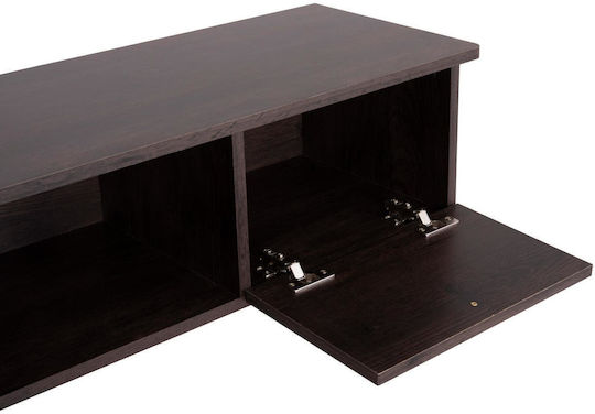 TV-Möbel Hölzernes Iren Walnut-black L120xB32.5xH21cm