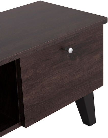 TV-Möbel Hölzernes Iren Walnut-black L120xB32.5xH21cm