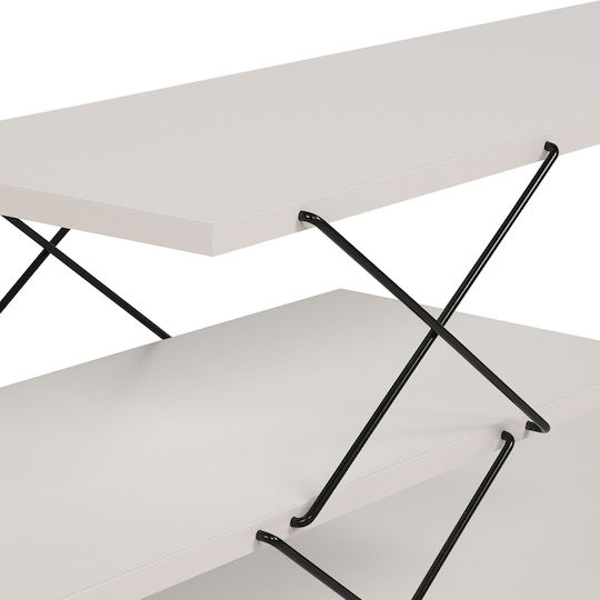 Έπιπλο Τηλεόρασης Zigzag 854kln3062 120x30x40cm White